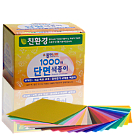 (6 AG41D1) Papel de Origami 6 x 6 cm  25 cores 1000 Fls. Face Simples
