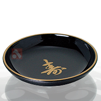 Pires Nozoki Redondo p/ Shoyu - Ideograma Preto - (K2) Pires Nozoki Redondo p/ Shoyu - Ideograma Preto - (K2)