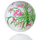 Lanterna Oriental p/ Teto Orquídeas - 40cm(A16077)
