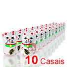 Pacote c/ 10 Maneki-nekôs Casal - Altura 3,5cm (P-1)