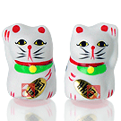 Manekinekô - Casal - Altura 3,5cm (P-1)