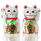 Maneki-nekô - Casal - Altura 10cm (C-10)