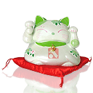 Gato da Sorte - 13cm Verde (04-D)