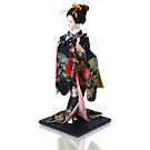 Boneca Gueixa 30cm - Roupa Preta (RN6004)