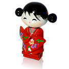 Kokeshi Chiquinha Vermelha