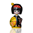 Kokeshi Higassa Preta