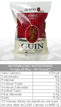 Arroz Japonês Tipo 1 Guin - 1Kg