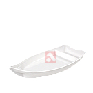 Barco Branco p/ Sushi Individual c/divisória (Relevo)