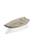Barco p/ Sushi Bege Individual - Bambu