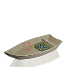 Barco p/ Sushi Bege Escuro Pequeno