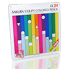 Lápis de Cor Sakura Coupy Colored Pencil - 24 cores