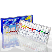 Aquarela à Base de Água - Sakura Mat Water Colors - 12 cores