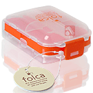 Porta Objetos Folca - Transparente/Laranja