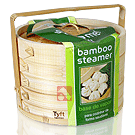 Base de Bambu p/ Cozimento a Vapor (2 Vasilhas) - 21cm Diâmetro