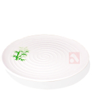 Travessa p/ Sushi Branca Redonda Grande - Bambu