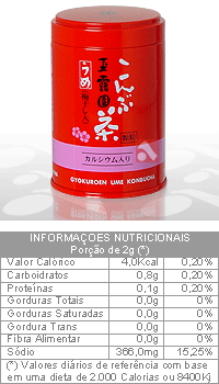 Chá de Algas Kombucha c/ Ameixa Ume Gyokuroen - 40g :: ASIA SHOP