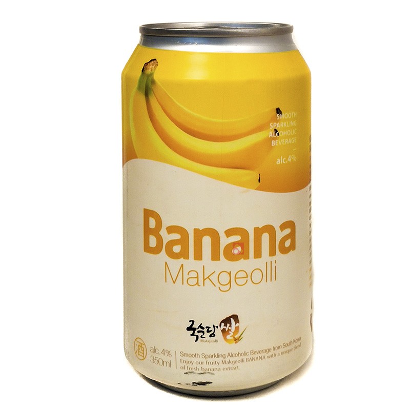 Coquetel Alcoólico Gaseificado Makgeolli Sabor Banana 350ml