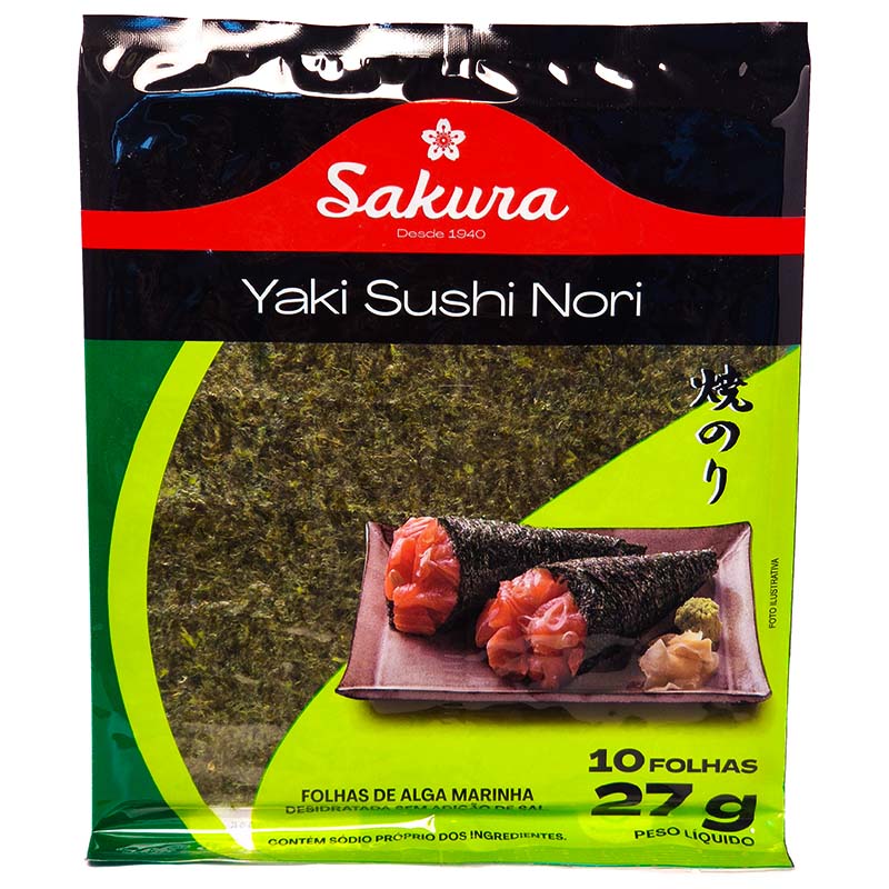 nori＊＊＊ Alga Marinha Nori – Yaki Sushi Nori - 10 Fls - 27g :: ASIA SHOP