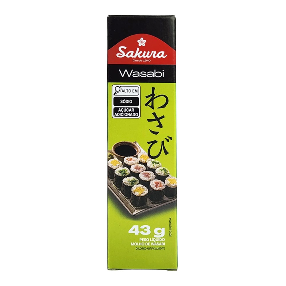 Wasabi em Pasta Sakura - Tubo - 43g (26/12/2026)