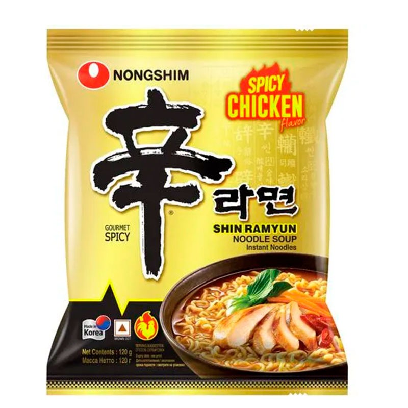 Macarrão Instantâneo Shin Ramyun Spicy Chicken - 120g :: ASIA SHOP
