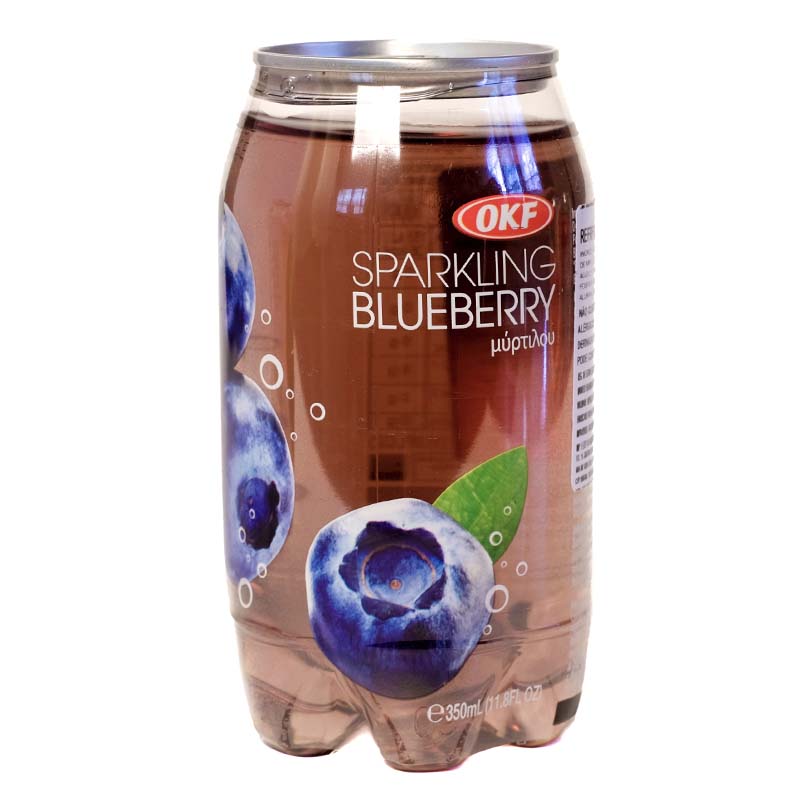 Água Gaseificada - Sabor Mirtilo – Sparkling Blueberry - 350ml
