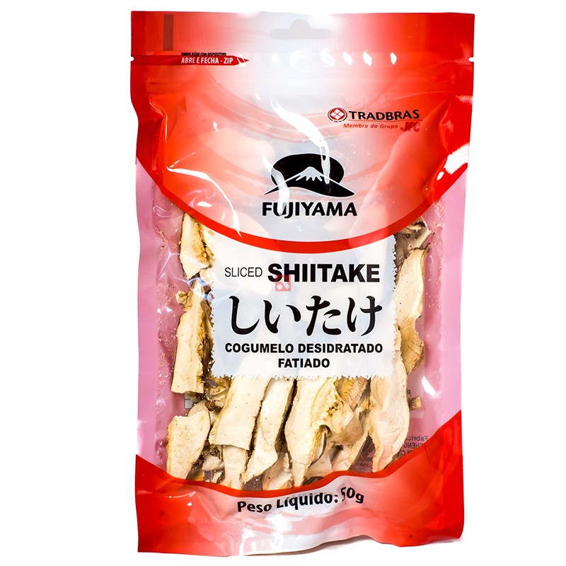 Cogumelo Shitake Fatiado Chinês Fujiyama 50g