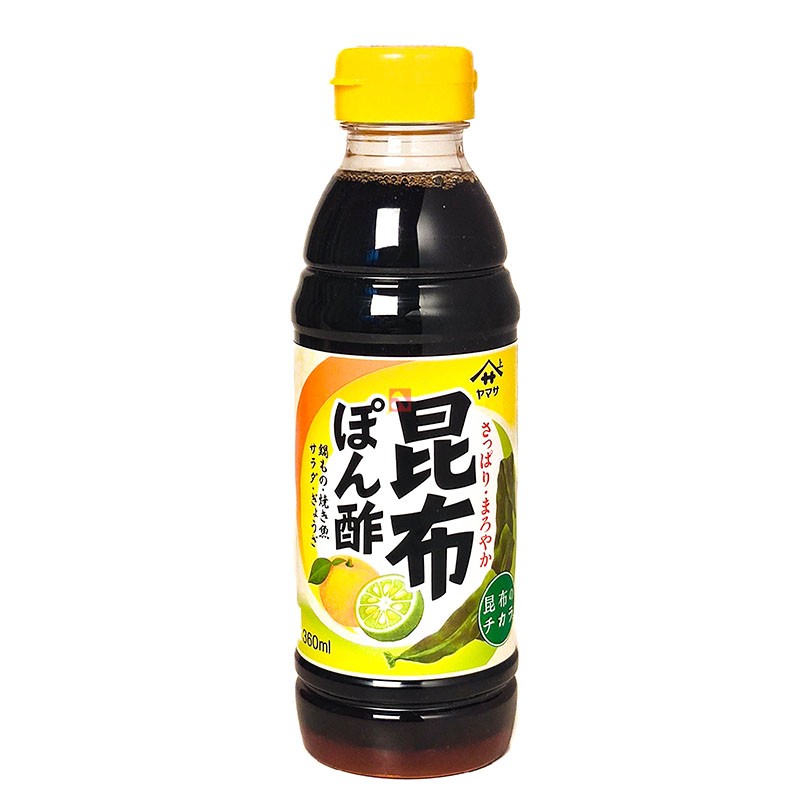 Molho Ponzu c/Alga Kombu - Kombu Ponzu - Pronto p/uso - 360ml